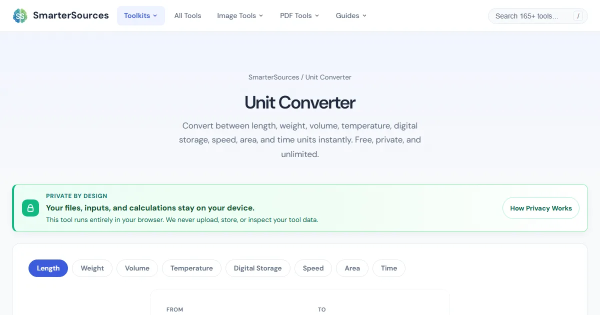 Unit Conversions Cheat Sheet — Length, Weight, Temperature, Data ...