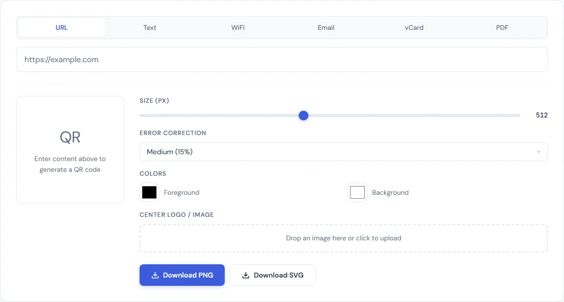 QR Code Generator — free browser tool on SmarterSources